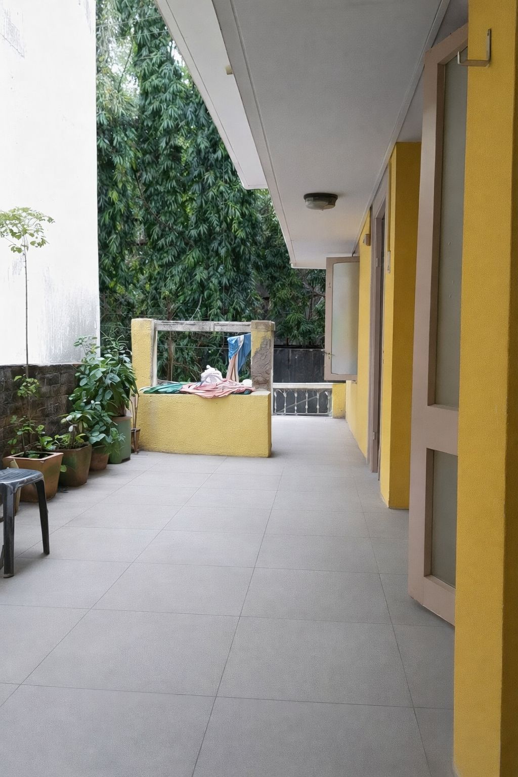 Front entrance gate and pathway leading to John Bosco Care Home building