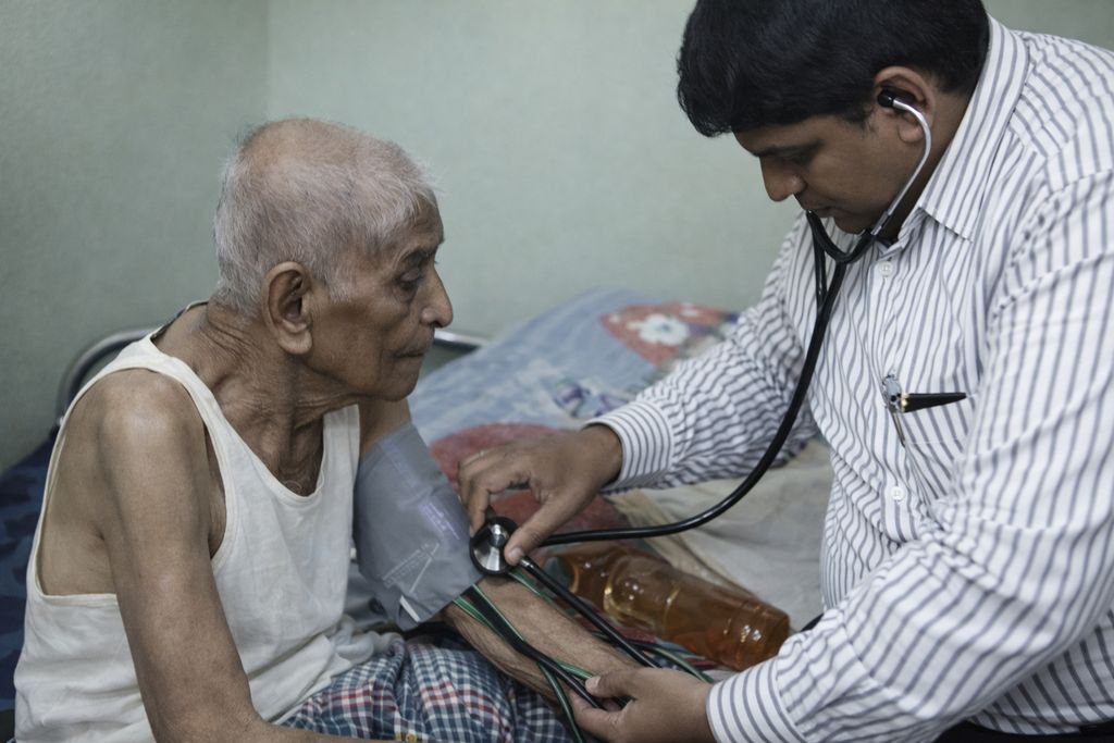 Clean and well-maintained nursing station with medical equipment at John Bosco Care Home