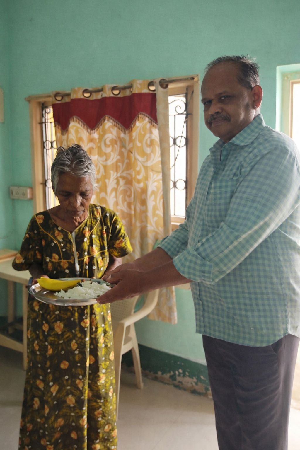 Hygiene and sanitation facilities with accessible bathroom fixtures for elderly residents