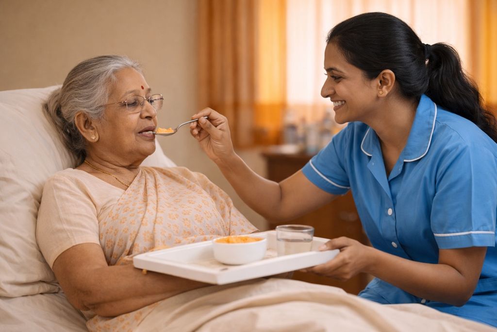 Professional bedridden care and 24/7 nursing at John Bosco elder care facility Chennai