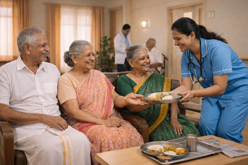 Residential elder care and senior living at John Bosco old age home Chennai