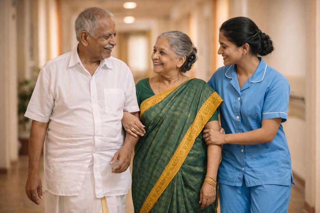 Warm welcome at John Bosco Care Home - staff greeting new residents